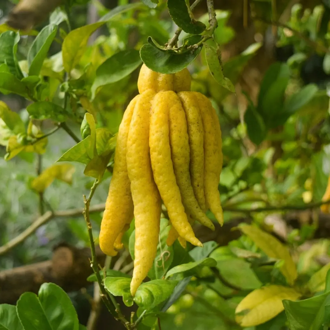 Цитрон Рука Будды / Citrus medica Digitata — цитрусовое растение, детальное фото
